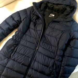 North Face Navy Puffer - Long